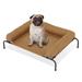 Tucker Murphy Pet™ MoNiBloom Cooling Elevated Pet Bed Dog Cot Bed w/ Removable Bolster Polyester in Brown | 7.5 H x 42 W x 30 D in | Wayfair