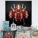 Ebern Designs Mysterious Beetle Lullaby I On Canvas Print Canvas, Cotton in Black/Red | 24 H x 24 W x 1 D in | Wayfair