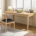 Corrigan Studio® Moneta Solid Wood Desk & Chair Set Office Set w/ Chair Wood in Brown | 29.53 H x 55.12 W x 23.62 D in | Wayfair