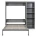 Red Barrel Studio® Zareen Murphy Bed Wood in Gray | 83.7 H x 79 W x 87.5 D in | Wayfair 95798ED6EBB5410791FA020EB23AE888