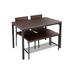 Latitude Run® 4 Person Dining Table Set Wood/Metal in Red/Black | 29.9 H x 43.3 W x 27.5 D in | Wayfair C99FFD6B43E14C6AB3341325028AB08C