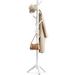 George Oliver Koyali Solid Wood Freestanding 8 - Hook Coat Rack Wood in White | 68.9 H x 19.7 W x 19.7 D in | Wayfair