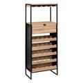 5five - barschrank x25 flaschen "aliaj" effekt natureiche