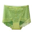 Zpanxa Womens Underwear Period Underwear for Women Panties for Women Plus Size High Waist Sexy Lace Ultra-Thin Breathable Mesh Butt Lifting and Control Panties Green B L