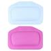 2 Pcs Bathtub Pillow Headrest Inflatable Accessories Spa Accessory Big Suckers Room