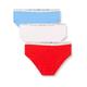 Tommy Hilfiger Damen 3er Pack Slips Bikini Form Baumwolle mit Stretch, Mehrfarbig (Fierce Red/Blue Spell/Pearly Pink), XXL