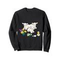 Schafe Herde Ostern Frühling Osterküken Kind Osterei Baby Sweatshirt