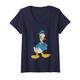 Damen Donald Duck Classic T-Shirt mit V-Ausschnitt