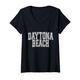 Damen Daytona Beach Florida - Daytona Beach FL Varsity T-Shirt mit V-Ausschnitt