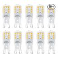 10 pièces dimmable super lumineux g9 ampoule LED 3w 220v 2835 lampe blanc froid/blanc chaud lumière à puissance constante éclairage led ampoules g9