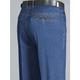 Homme Jeans Pantalon Pantalons en denim Poche Jambe droite Plein Confort Respirable Extérieur du quotidien Sortie Mélange de Coton Mode Décontractées Bleu Bleu de minuit