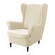 stretch wingback chair cover wing chair slipcovers with seat cushion cover spandex velvet wingback chair cover for ikea strandmon chair