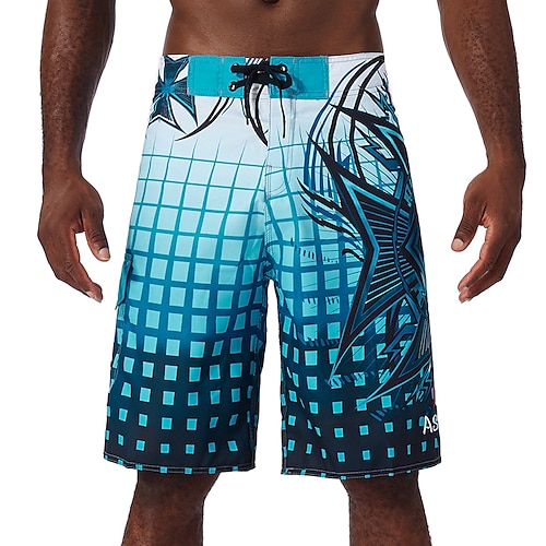 Homme Short de surf Shorts de bain Short de bain Motif Quadrillé Cordon de serrage avec poches Ultra Léger (UL) Séchage Rapide Confortable Shorts de Surf maillot de bain Surf Plage Sports Nautiques