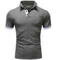 Homme POLO Tee Shirt Golf Casual du quotidien Col polo Classique Manche Courte Décontractées Flexible Pois Bouton devant Eté Printemps Standard Noir Blanche Rouge bleu marine Orange Gris Clair POLO