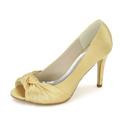 Femme Chaussures de mariage Escarpins Cadeaux de Saint-Valentin Soirée Travail Talons de mariage Chaussures de mariée Chaussures de demoiselle d'honneur Talon Aiguille Bout ouvert Elégant basique