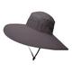 chapeau de soleil à bord super large upf50 chapeau de seau imperméable crème solaire chapeau de soleil chapeau de pêche chapeau de pêcheur chapeau de randonnée 5.9 ''/15 cm de large vert armée gris gris foncé pour la pêche, la randonnée, le camping