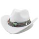 large bord western cowboy chapeaux boucle de ceinture panama chapeau ameirican 18e siècle 19e siècle état du texas chapeau de cowboy hommes femmes costume vintage cosplay chapeau