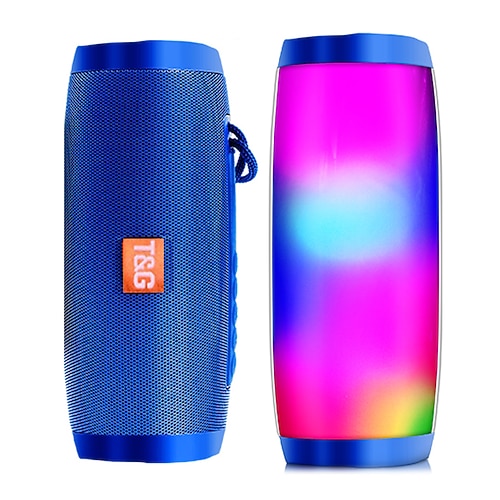Enceinte sans fil enceinte compatible Bluetooth Microlab enceinte portable puissante haute basses extérieures radio FM avec lumière LED cadeau de la Saint-Valentin