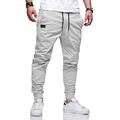 Homme Pantalon Cargo Pantalon cargo Pantalon Jogging Pantalon Jogger Pantalon Cordon Taille elastique Manchette Elastique Plein Sport extérieur Course Coton Vêtement de rue Entraînement Vert