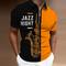 Homme POLO Polo zippé Tee Shirt Golf Imprimés Photos Musique Instrument de musique Jazz Col rabattu Noir Jaune Bleu Violet Orange Extérieur Plein Air Manches courtes Zippé Imprimer Vêtement Tenue