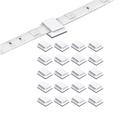 1set 50pcs 20pcs clips de bande LED auto-adhésifs LED bande lumineuse support de montage clips support serre-câble organisateur pour 10mm de large IP65 étanche 5050 3528 2835 5630 LED bande lumineuse