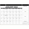 Calendrier de bureau 2024 – Calendrier de bureau mural 2024-2025, calendrier de 18 mois, calendrier de bureau 2024, janvier 2024 – juin 2025, 43,2 x 30,5 cm.