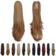 clip en queue de cheval clip griffe queues de cheval blondes extension droite 18 4,3 oz synthétique comme de vrais cheveux faux cheveux faciles à utiliser moelleux pas emmêlé