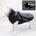 Manteau pour chien vêtements pour animaux de compagnie réfléchissant chaud chien manteau rembourré en coton col de fourrure chien hardshell manteau gros chien vêtements vêtements pour animaux de