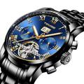 tevise montre mécanique pour hommes montre automatique analogique à remontage automatique mens montres style formel élégant calendrier étanche noctilucent montre-bracelet en acier inoxydable