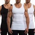 pack de 3 hommes débardeur débardeur maillot de corps chemise sans manches plaine ras du cou sortie en plein air sans manches 3 pièces vêtements vêtements créateur de mode muscle