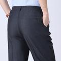 Homme pantalon de costume Pantalon Chino Taille elastique Plein Confort Respirable Mariage Entreprise Casual Mode Classique Noir Bleu Poudré Taille haute Elastique