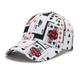 Homme Casquette de Baseball Chapeau de soleil Chapeau de poker Blanche Bleu Polyester Voyage Hip hop Plage Extérieur Vacances Graffiti hip-hop Ajustable