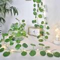 Plantes Artificielles LED String Light 2m Creeper Feuille Verte Lierre Vigne pour la maison de décoration de mariage lampe bricolage suspendu jardin cour (sans batterie)