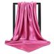 1 pièces 9090cm couleurs unies foulard hijab écharpe pour femmes satin de soie bandeau cheveux foulards femme carré châles foulards pour dames