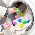 5 pièces réutilisables anti-enroulement peluche attrape-cheveux solide récurage boule de lavage boules de lessive pour machine à laver