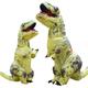 Dinosaure Costume de Cosplay Déguisements drôles Déguisements gonflables Tous Cosplay de Film Déguisement drôle Blanche Jaune Rouge Collant / Combinaison Halloween Carnaval Mascarade Tissu