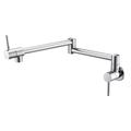 robinet de cuisine, remplisseur de pot mural mélangeurs un trou chrome/bronze huilé/nickel brossé remplisseur de pot pliable robinets de cuisine contemporains muraux avec eau froide uniquement