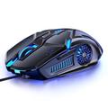 souris de jeu à faible bruit 7 couleurs rétro-éclairage 6 touches anti-dérapant mécanique souris usb filaire souris de jeu pour pc et ordinateur portable