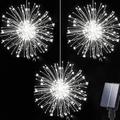 0,3 m Lumières étoilées de Noël 270 LED EL Blanc Chaud Blanc Froid Plusieurs Couleurs Feu d'artifice / Lumières étoilées Solaire Alimentation Solaire