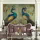 Fonds d'écran cool papier peint beau papier peint autocollant mural couvrant impression adhésif requis paon oiseau animal toile décor à la maison