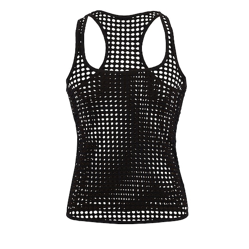 Homme Débardeur Sous-Vêtements T-shirt sans manches Col rond Couleur Unie Maille Salle de sport Noir Blanche Jaune T-shirt haut de gamme pour homme