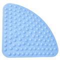 Tapis de douche d'angle - Tapis de baignoire antidérapant de 21 x 21 pouces avec ventouse, tapis de douche de sécurité pour enfants et personnes âgées, tapis de douche avec trous de drainage, lavable en machine