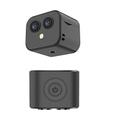 Mini caméra wifi 4k double objectif, sécurité domestique intelligente, vision nocturne infrarouge intérieure, caméra de surveillance, détection de mouvement, caméscope hd, enregistreur vidéo