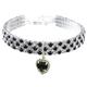 2 pcs perles diamant pet chat chien collier collier bijoux avec bling strass pour animaux de compagnie chats petits chiens femelle chiot chihuahua yorkies fille costume tenues réglable