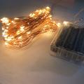 Guirlande lumineuse LED guirlande lumineuse en fil de cuivre avec batterie 3aa stable sur décoration d'intérieur guirlande lumineuse
