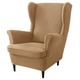 stretch wingback chair cover wing chair slipcovers with seat cushion cover spandex jacquard wingback chair cover for ikea strandmon chair