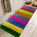 tapis coureur couleur bande tapis de sol paillasson couloir tapis tapis lavable pour chambre salon cuisine salle de bain anti-dérapant tapis de sol lignes de bois