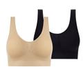 Soutien-Gorges de Sport Femme Brassière Soutien Important Coussin Amovible Sans-Fil Yoga Aptitude Exercice Physique Des sports Tenues de Sport à Maintien Supérieur Respirable Séchage rapide Elastique