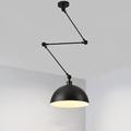 suspension led macaron pole culbuteur lustre 30 cm 3000k e27 1 lumière moderne bras long spot suspension barre lumineuse loft restaurant (ampoule incluse)