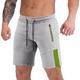 Homme Short athlétique Short de survêtement Short Running Course Short de Sport Poche zippée Bande réfléchissante Bloc de couleur Confort Respirable Aptitude Gymnastique Sportif Athleisure Noir Bleu